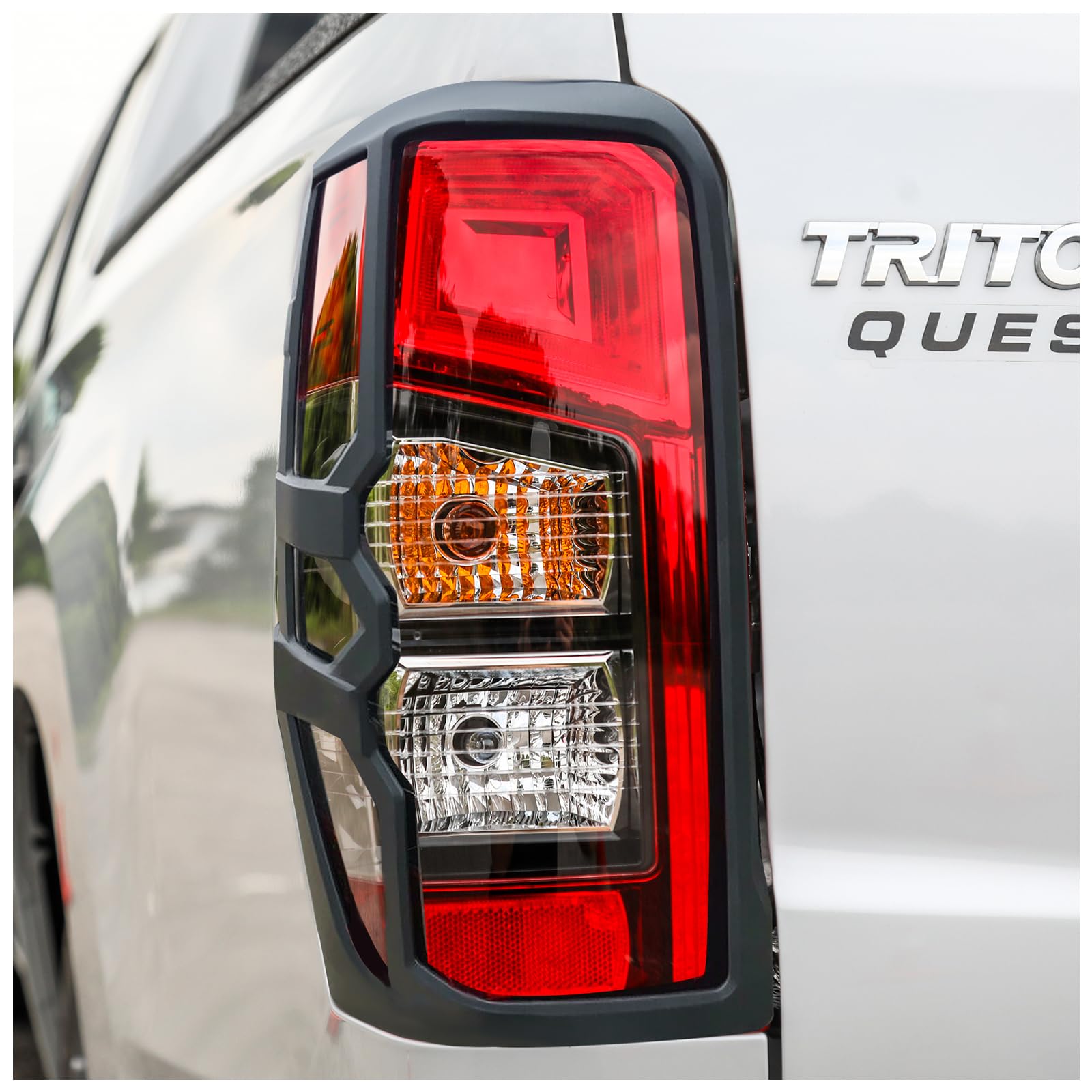 Copri fanale posteriore per Mitsubishi L200 Triton 2019-2024, L200 Triton GLS Strada KJ KK KL Pannello posteriore ABS