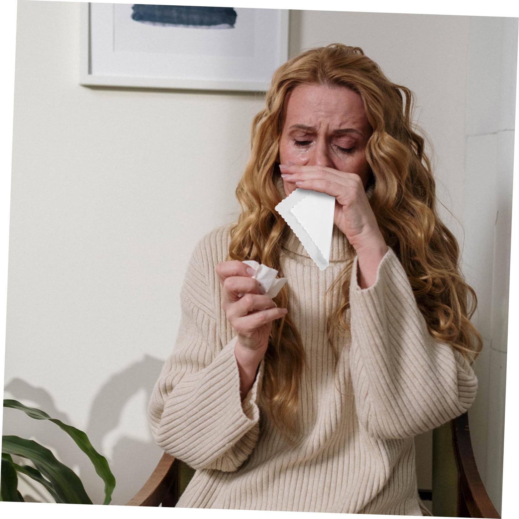 OSALADI Pure Cotton Handkerchiefs for Craft Hand Painted Tie Dye Square Hankies for Drawing and Creative Projects