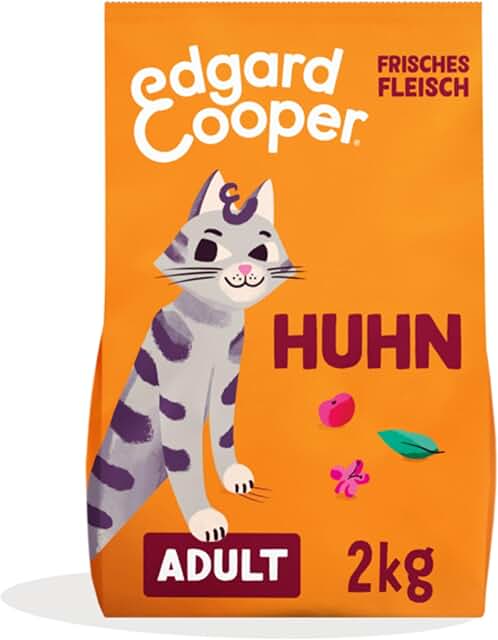 Edgard & Cooper Cat Food, Dry Cat Food (Chicken, 2 kg), Grain-Free, Full of Fresh Meat and Natural Ingredients, Suitable for Sterilised and Active Cats product image