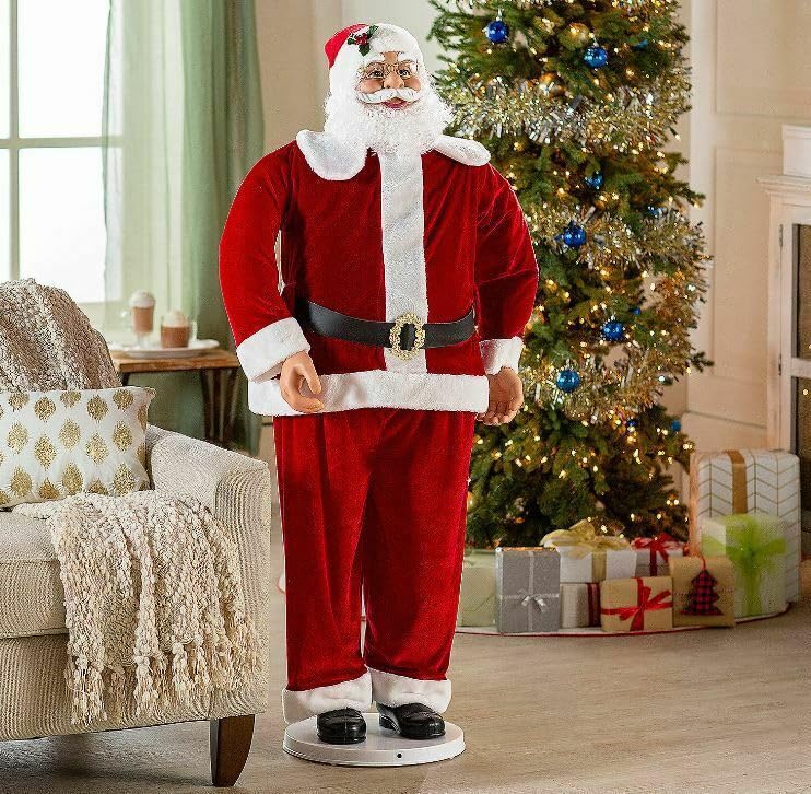 Dancing Santa Animated 5' Prop Lifesize Christmas