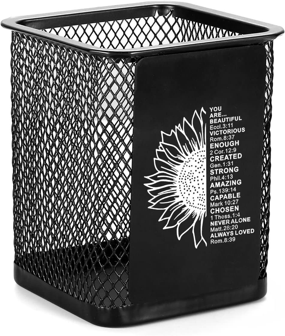 LBWCER Sunflower Pen Holder Desk OrganiPencil Holders zer for Women &Men Gift Pencil