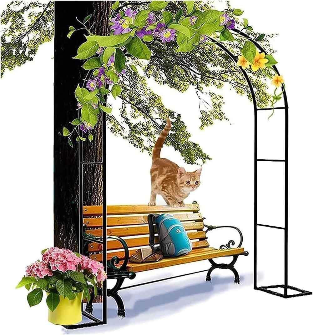 Arche de jardin en métal anti-affaissement en acier Slish pour supporter les rosiers lourds