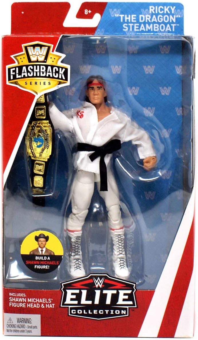 WWE Elite Flashback Series Ricky Steamboat Dragon Build Shawn Michaels Figure Edition
