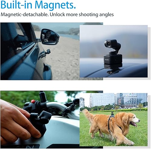 Miniatura 3 de Feiyu Pocket 3 Cámara cardán desmontable inalámbrica de 3 ejes con zoom - 12.3 pulgadas CMOS, 130 FOV, 4K 60 FPS, seguimiento AI, estabilizador de