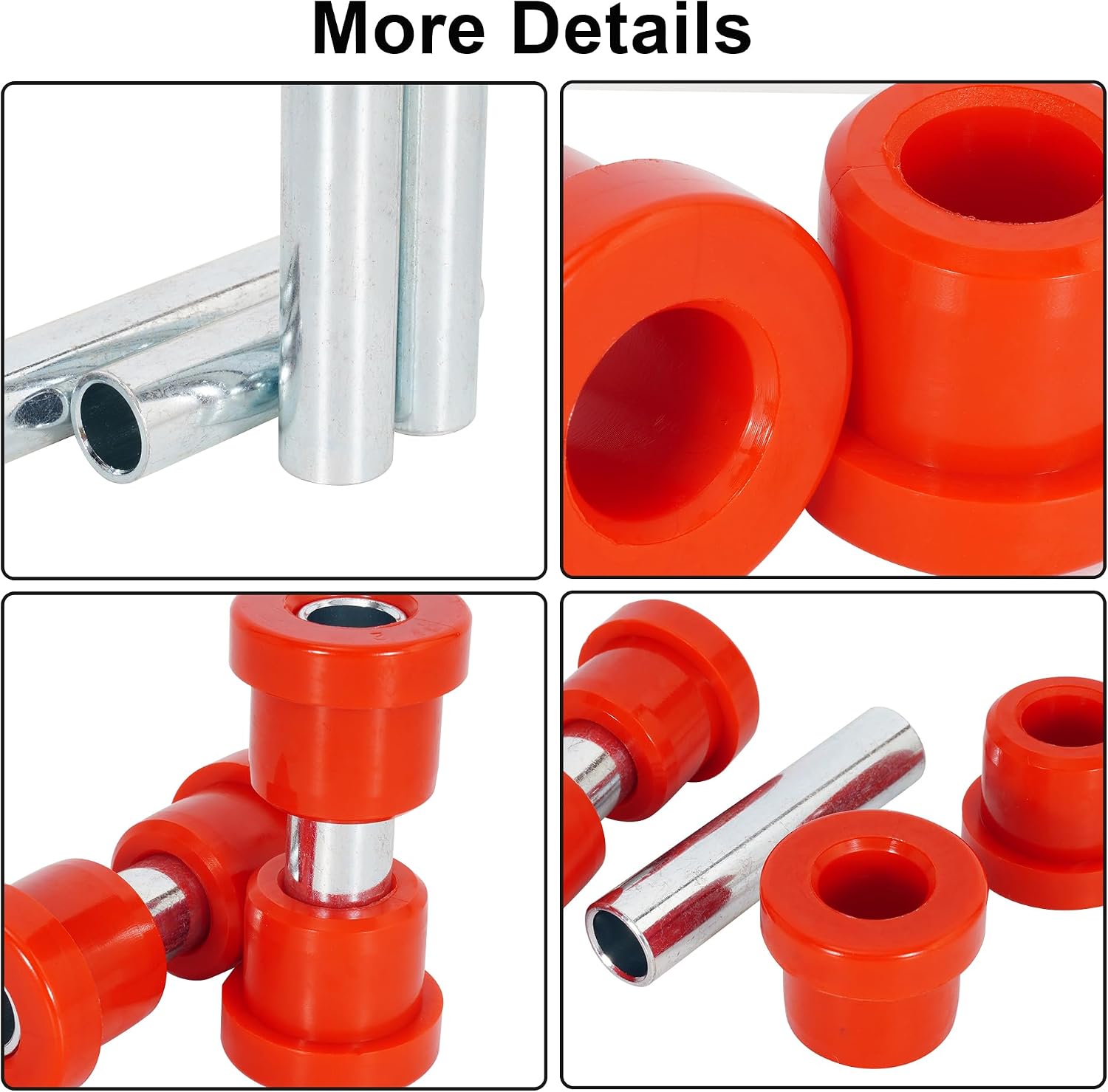 EZGO TXT Spring Bushing Kit, Golf Cart Leaf Spring Shackles for EZGO TXT Medalist 1994-Up Club Car DS 1981-Up Upgraded Polyurethane Front Rear Shackle Parts 1012303 1015583 70289-G02 70291-G01 8PCS