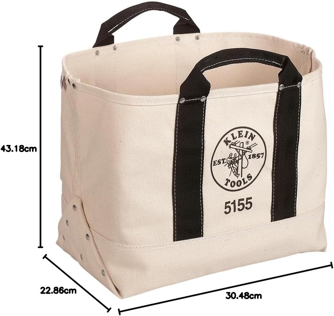 Klein Tools 5156 Canvas Tool Bag, 19-Inch