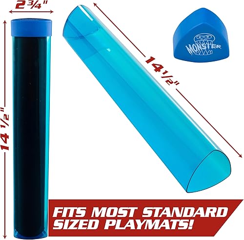 Miniatura 4 de The Original Monster Prism Playmat Tube (azul 2 unidades) - Diseño de caja fácil de poner y quitar, el soporte no se desprende de las superficies,