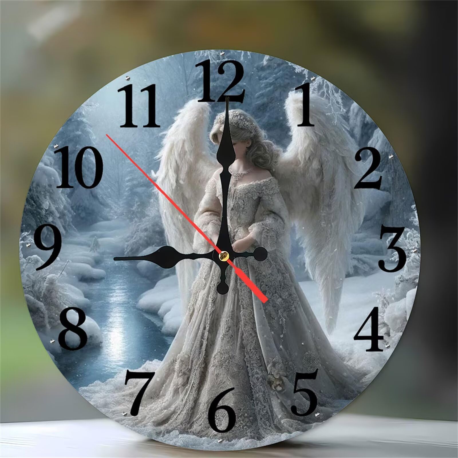 Horloge murale design élégant mouvement silencieux salon