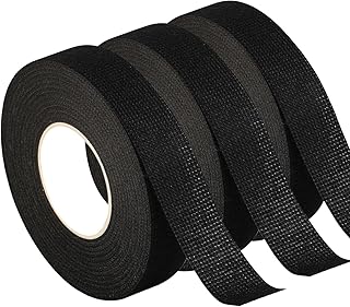 APORNI Wire Harness Tape 3/4-Inch by 50-Feet 3 Rolls Self-Adhesive High Temp Wiring Cable Loom Harness Felt Fleece Cloth Electrical Tape for Electrical Automotive Engine Cable Fixed