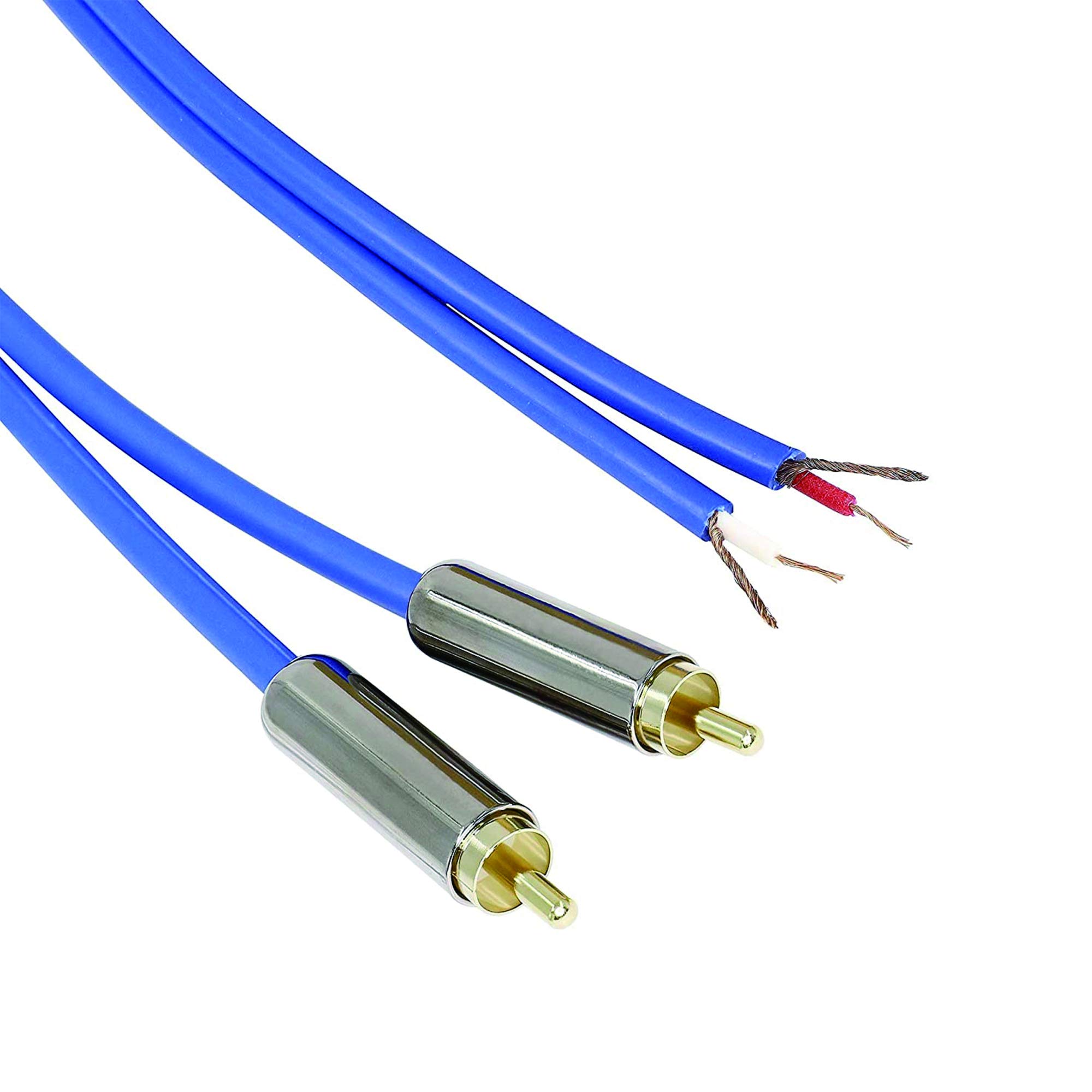 Cavo Adattatore RCA Maschio A Filo Nudo 0,3m (2 Pezzi) Per Altoparlanti E Amplificatori - 3