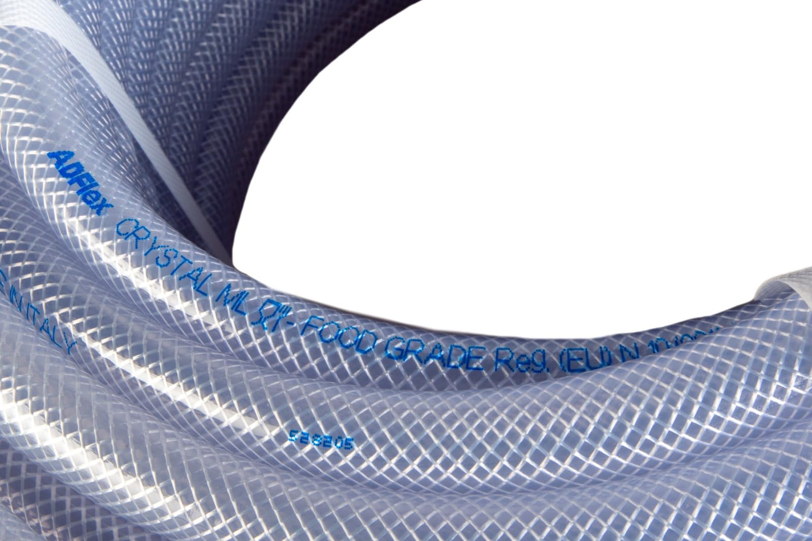 Tubo in PVC trasparente Crystal Retex ML 16x22 50 m Rinforzato, Ultra Resistenza, Qualità Alimentare, passaggio aria, aria compressa, passaggio liquidi, acqua potabile, irrigazione
