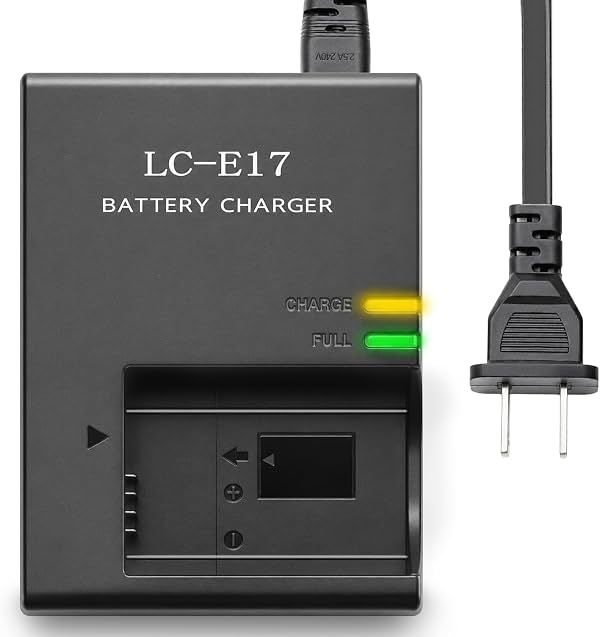 Cargador de batería LC-E17 LC-E17E compatible con Canon EOS RP R10 Rebel T7i | Cargador de batería inteligente para cámara para LP-E17 EOS Rebel T6s, SL3, SL2, EOS 77D, 200D, 250D, 750D, 760D, 800D, 850D