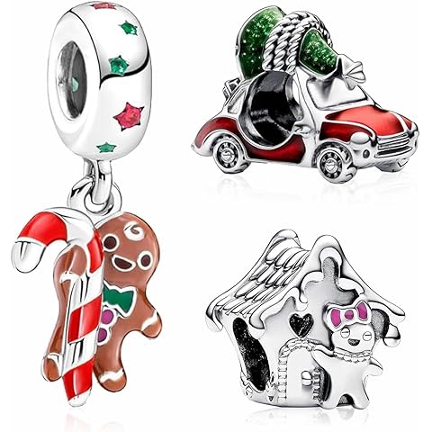 Holiday Fashion Heart Charms S925 Sterling Silver Bead for Bracelets and Necklaces ...