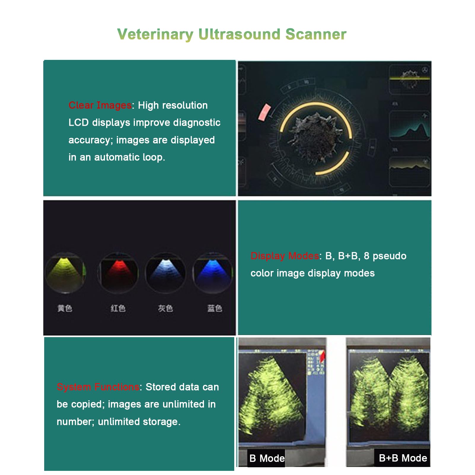 Weterynaryjny Aparat Ultrasonograficzny Do Badań CiążOwych, PrzenośNy, RęCzny Skaner Weterynaryjny B-Ultra Sound Z Sondą Wypukłą 3,5 Mhz Dla BydłA, śWiń, KóZ I Koni