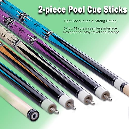 Miniatura 5 de Taco de billar de 0.512 in, 58 pulgadas, 19 y 20 onzas, palo de billar de arce 1/2, palo de billar de arce, palos de mesa de billar para hombre