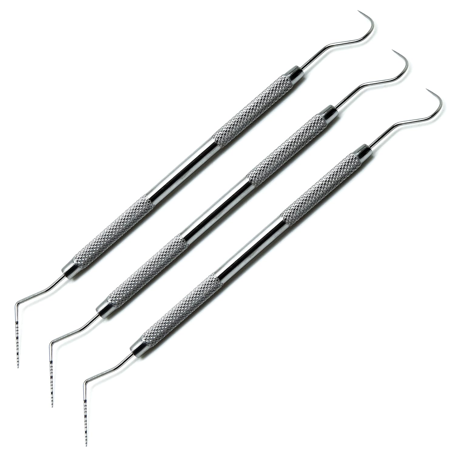 3 Pcs Dental Williams Explorer Probe UNC 15/23 Color Coded — ISO 9001 | CE Marked — Premium Instruments