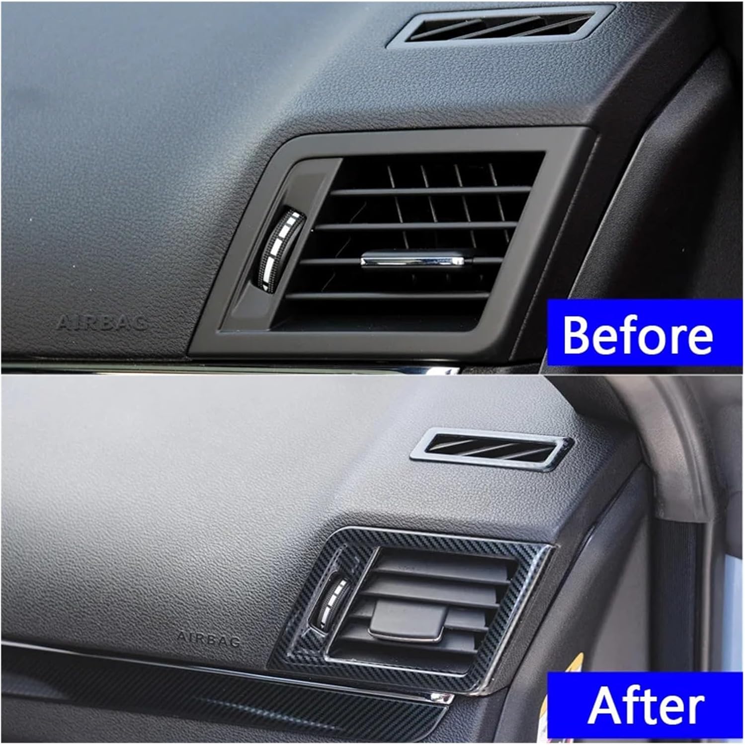 Car Both Side Conditioning Outlet Frame Trim Decoration Fit for Benz E Class Coupe W207 C207 2009-2013 Accessories(Side AC Vent C)