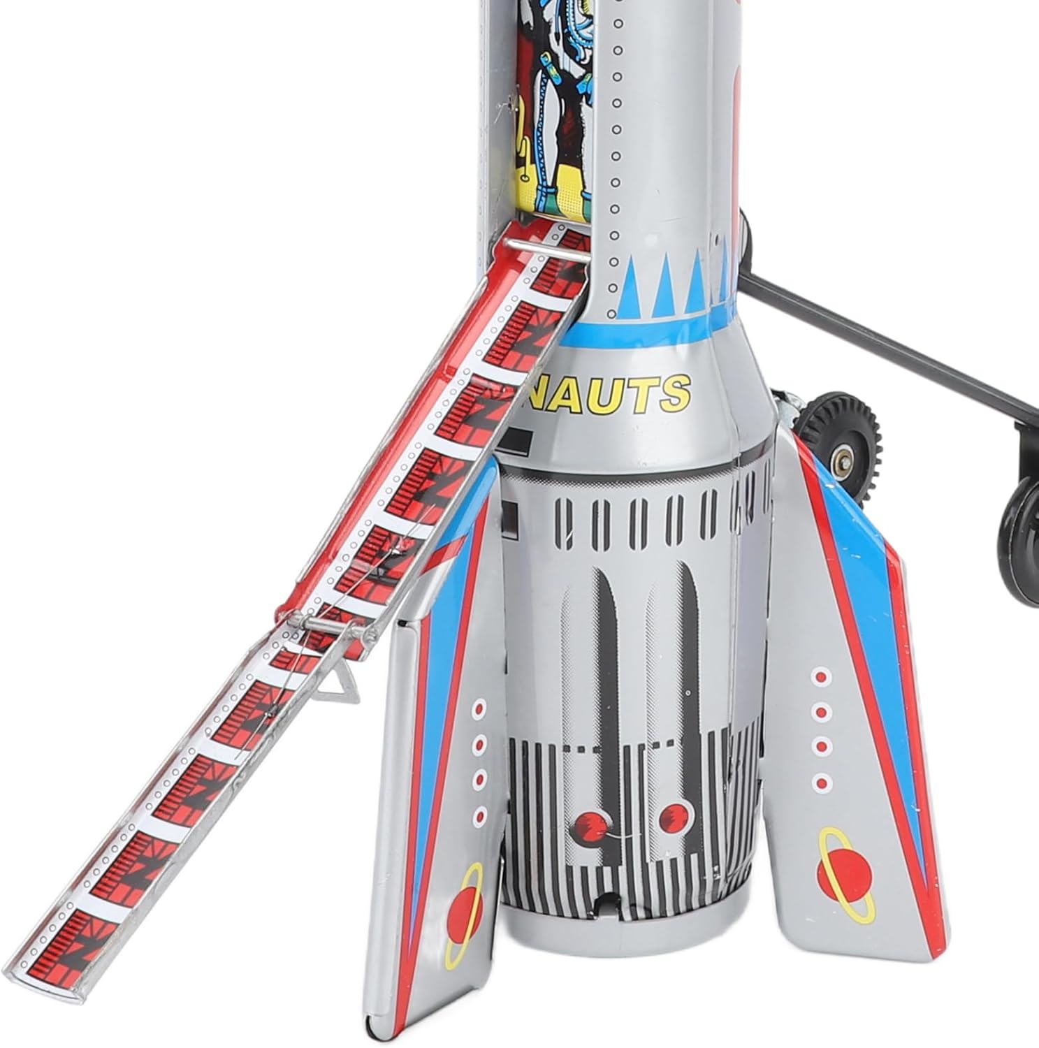 Alomejor Retro Tin Rocket Model Adult Collectible Vintage Rocket Toy for Bar Store Decoration