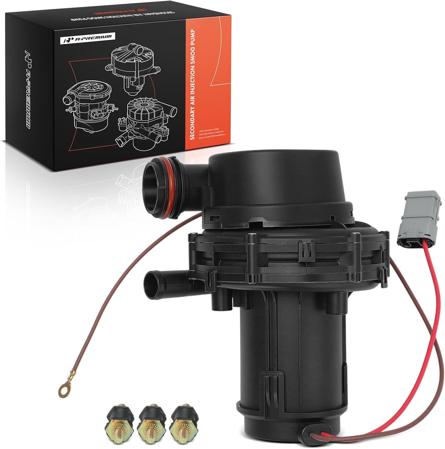 A-Premium Secondary Air Injection Smog Pump Compatible with 1994-1995 Volvo 850, 2.4L