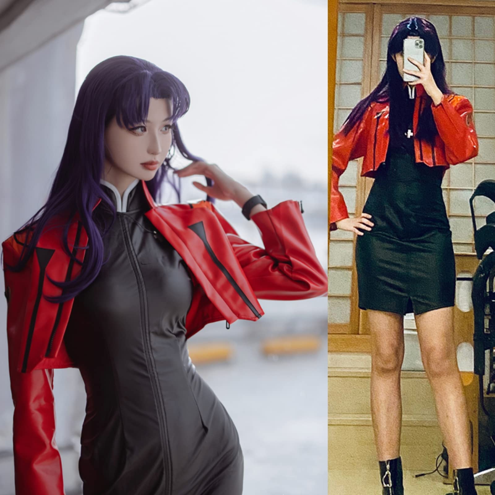 Amazon.co.jp: 葛城ミサト コスプレ 新世紀エヴァンゲリオンcosplayに 