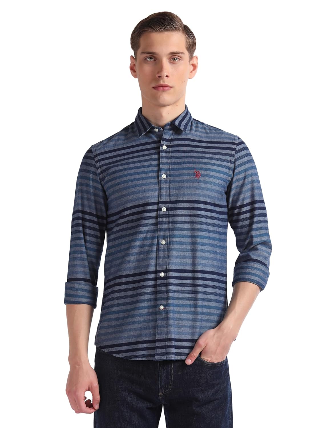 U.S. Polo ASSN. Men’s Cotton Slim Fit Shirt U.S. Polo ASSN. Men’s Cotton Slim Fit Shirt