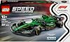 LEGO Speed Champions Aston Martin Aramco F1 AMR24 Race Car 77245 – Collectible Driver Minifigure Containing Production and Display Set for Ages 10 and Over, Father's Day Gift (269 Pieces)