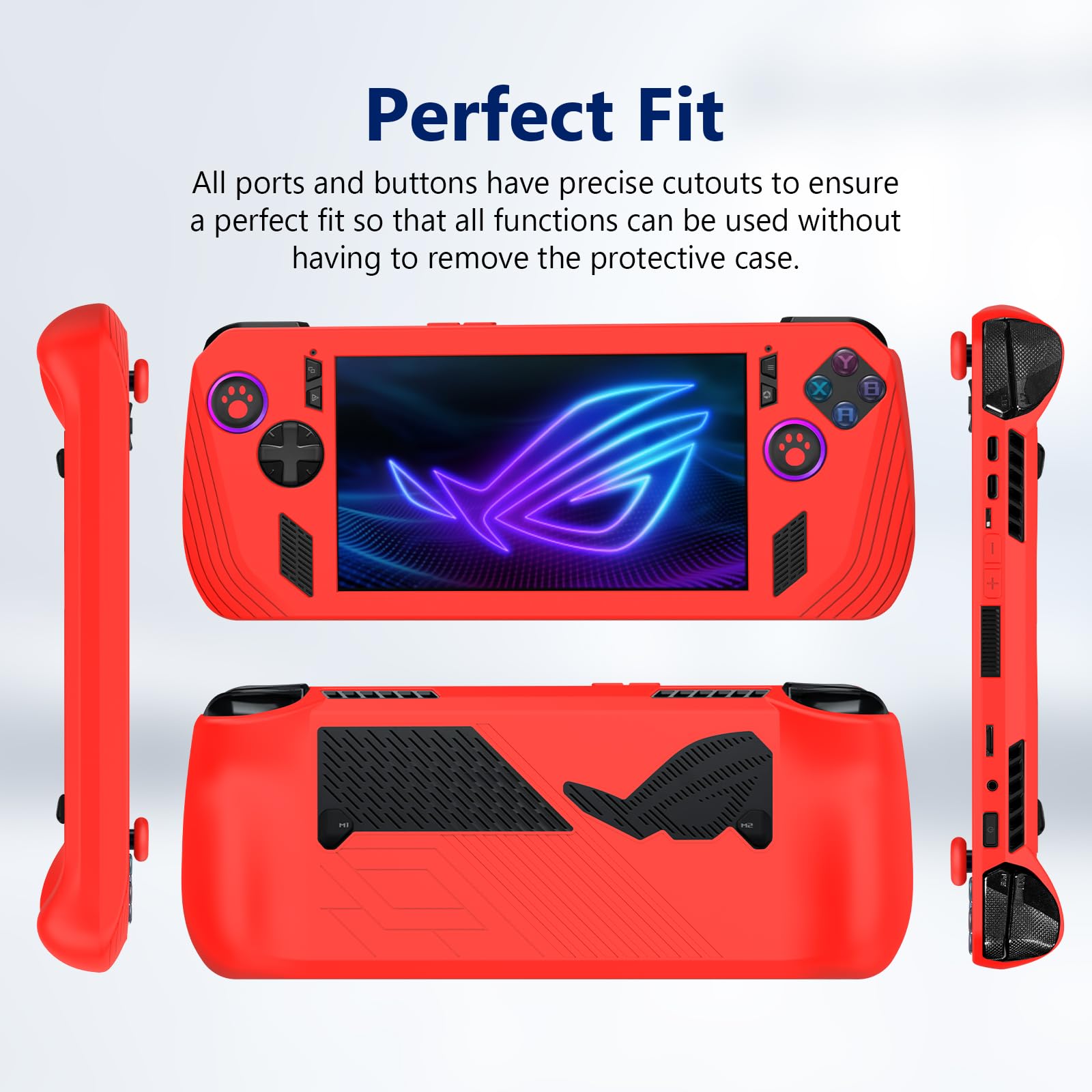 Amazon.co.jp: Writiany ASUS ROG Ally X 2024用シリコン保護ケース 耐 