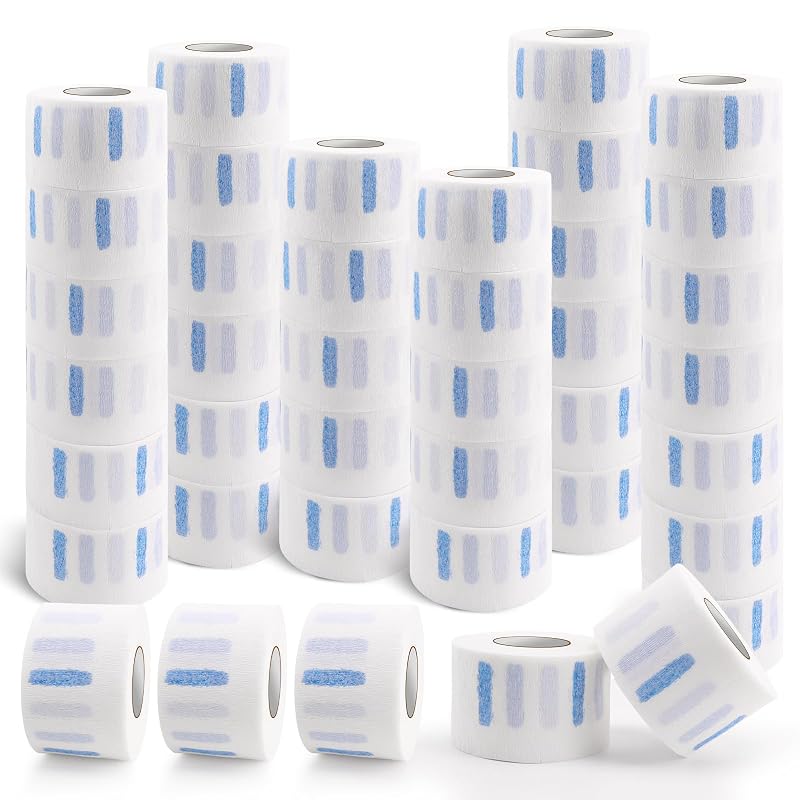 NICEMOVIC Tiras de papel descartáveis para pescoço, 40 rolos