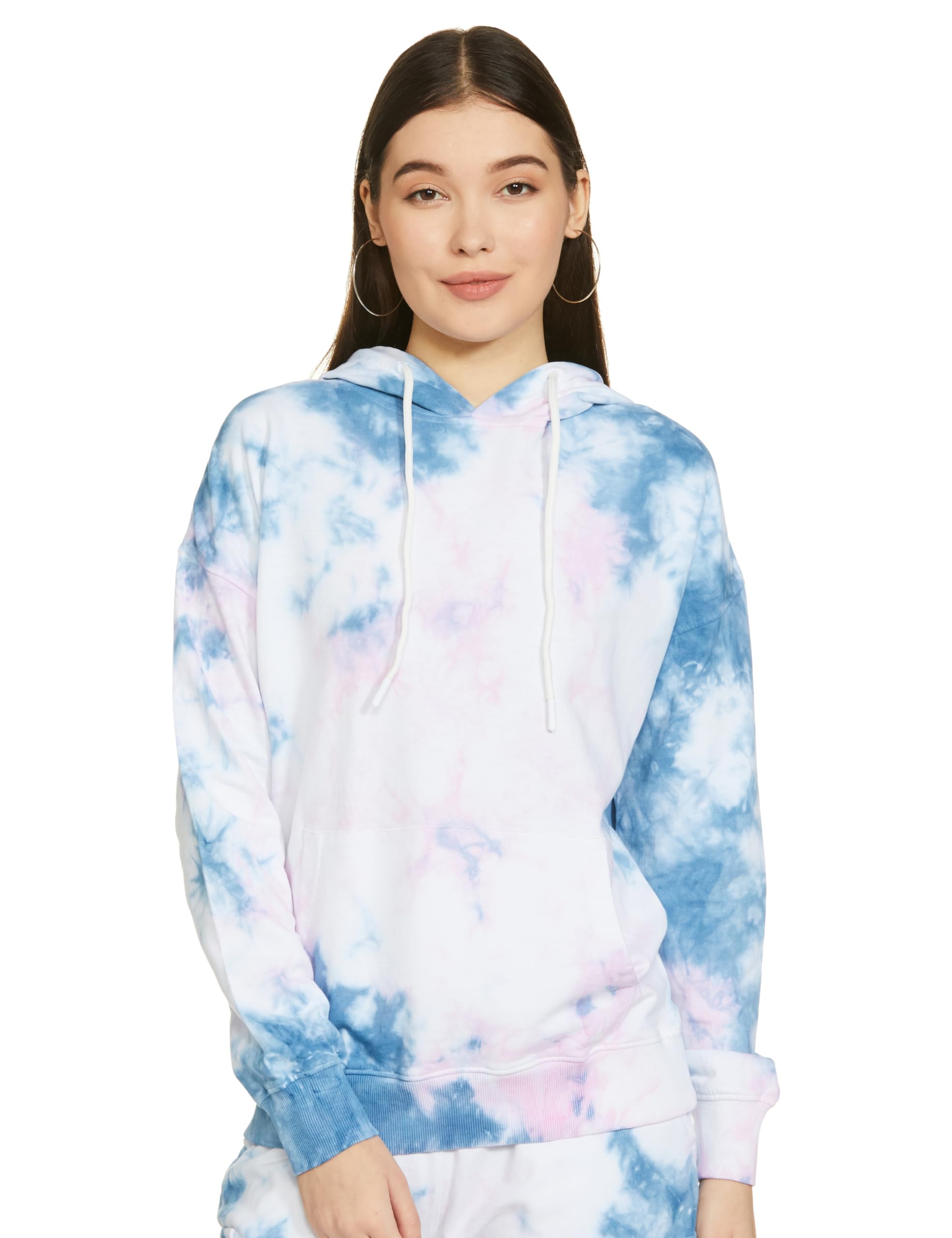 Amazon Brand - INKAST Women's Cotton Hooded Relaxed Fit Sweatshirt (Tie-Dye | Pullover)-image-37
