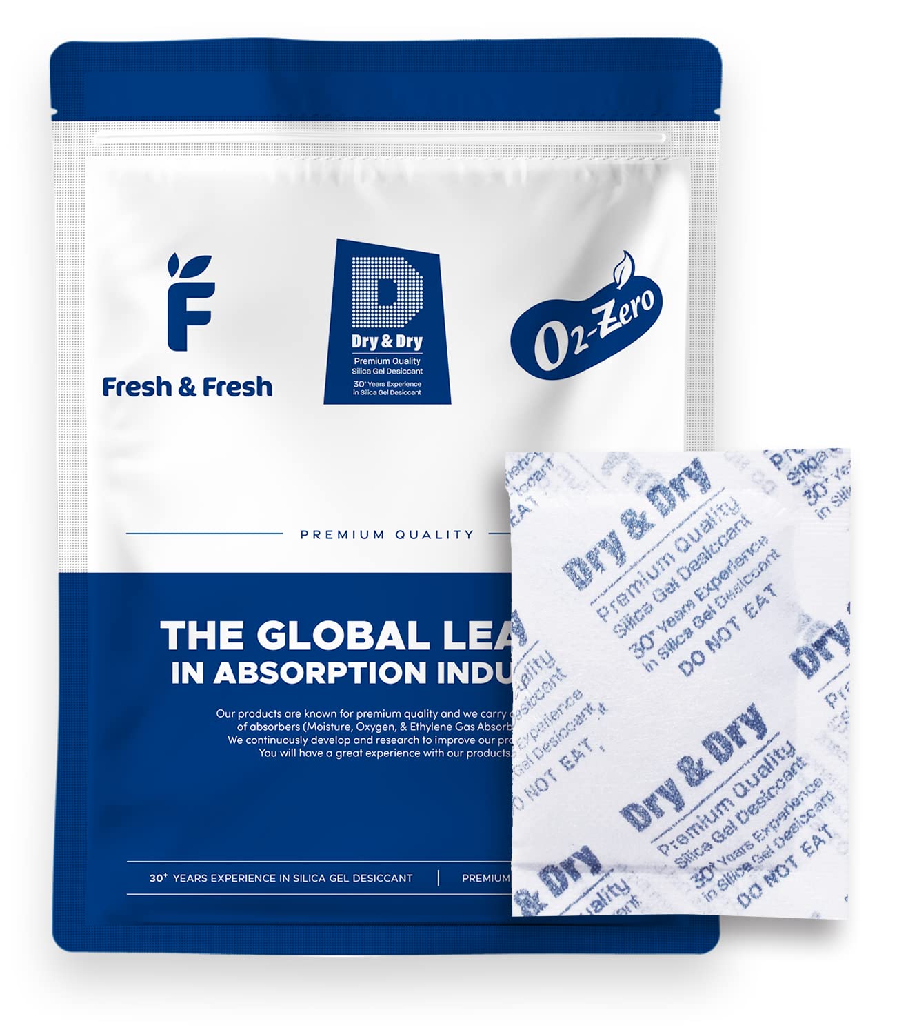 Dry & Dry 20 Gram [120 Packets] Silica Gel Packets, Desiccants - Rechargeable Fabric Silica Gel Packs, Silica Gel, Silica Packets, Desiccant Packs for Storage