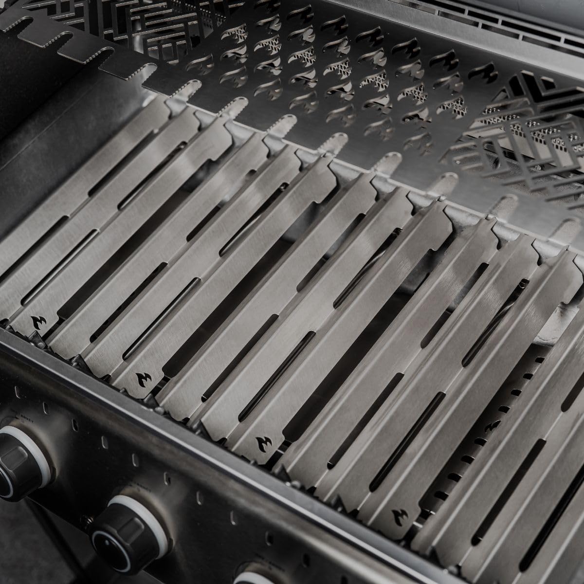 Grillrost.com Das Original Rail aromatique en Acier Inoxydable pour Broil King Baron et Crown - Extra Fort 1,5mm (1 pc - Commander la quantité nécessaire)