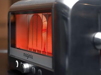 Magimix 11541 toaster, plastic, black, metallic