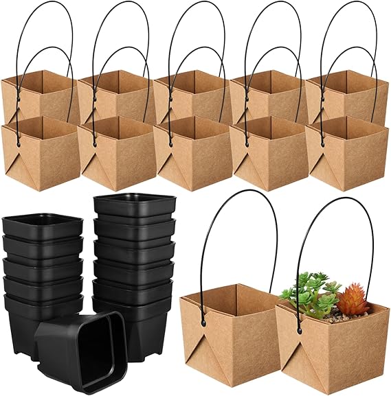 Sacchetti Per Piante Da Appendere - 2 Pezzi Con 8 Fori Per Fragole Ed Erbe 833479 - Foto 2