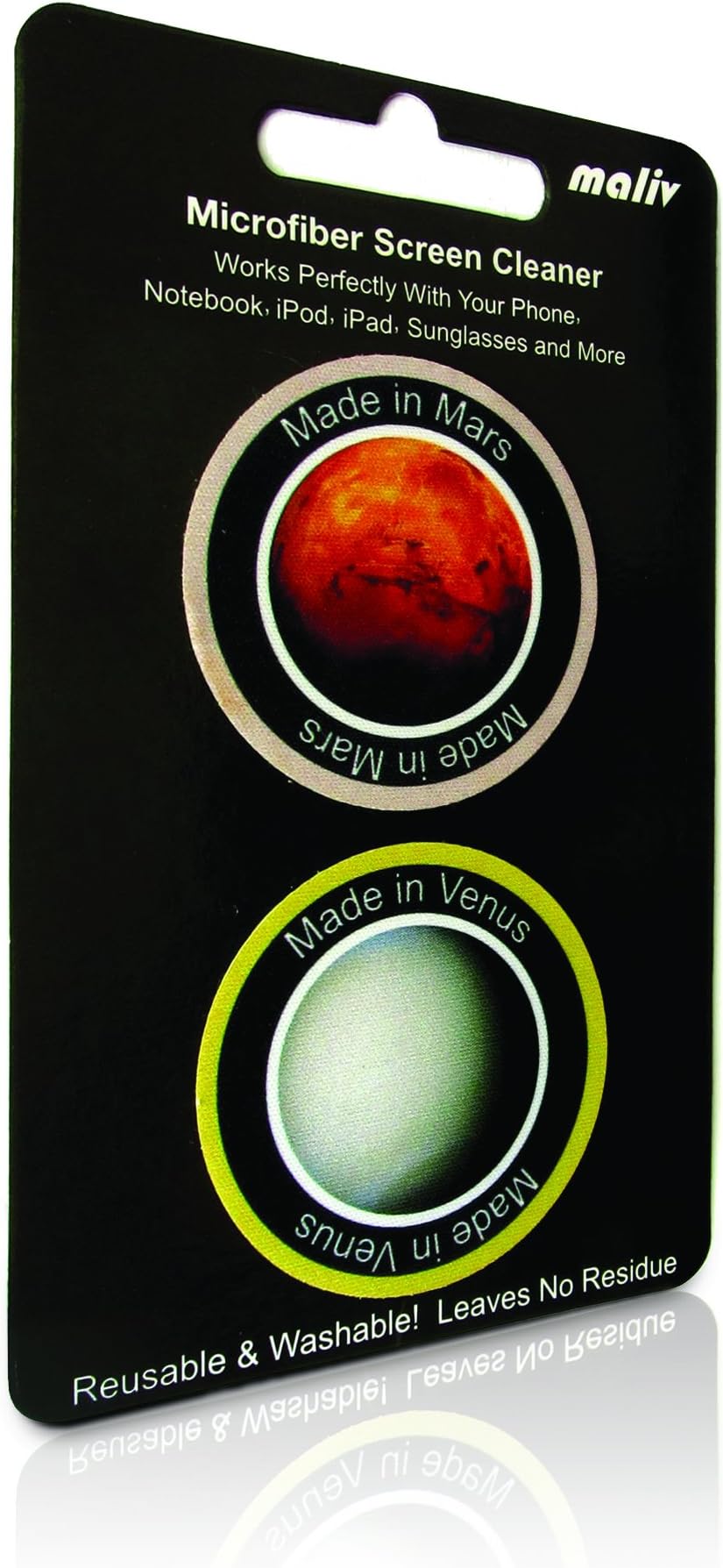 Screen Cleaning Cloth for Smartphone Tablet Screens iPhone iPad - Planet Series Mars & Venus by maliv