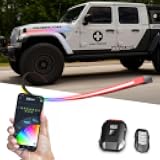 XKmax Atomix Body Panel LED Light Strip for Jeep | RGB Color Chasing & App | XKGLOW (Hood Kit)