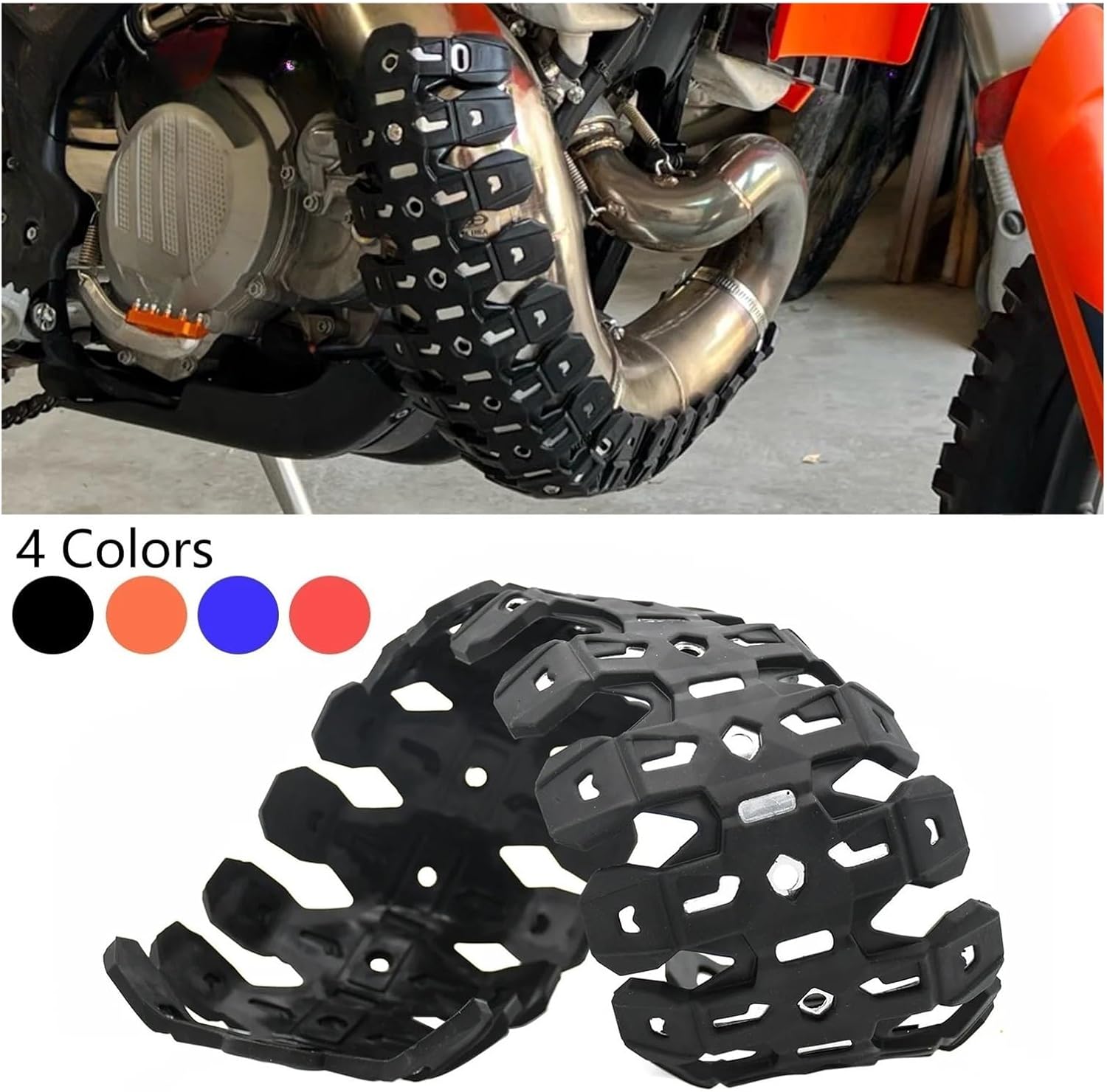 for Beta X-Trainer 300 2016-2023 RR 300 RR 250 2013-2023 Motorcycle Exhaust Shield Muffler Pipe Protector Heat Shield Wraps