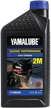 Yamaha Yamalube Outboard 2M Marine 2-Stroke Oil- 1 Quart, #LUB-2STRK-M1-12