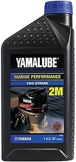 Yamaha Original OEM Yamalube LUB-2STRK-M1-12 Semi Synthetic Marine Hi Performance 2 Stroke Outboard Engine Oil Yamalube OEM - 1 Quart