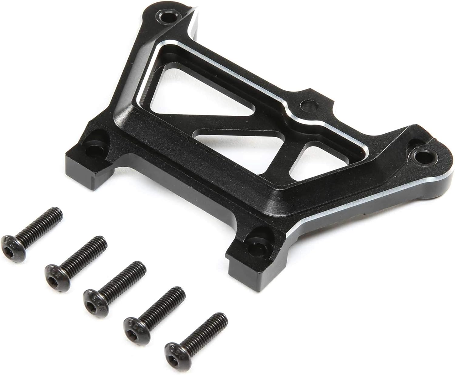 Losi Front Top Plate Aluminum Black DBXL-E 2.0 LOS351018 Electric Car/Truck Option Parts