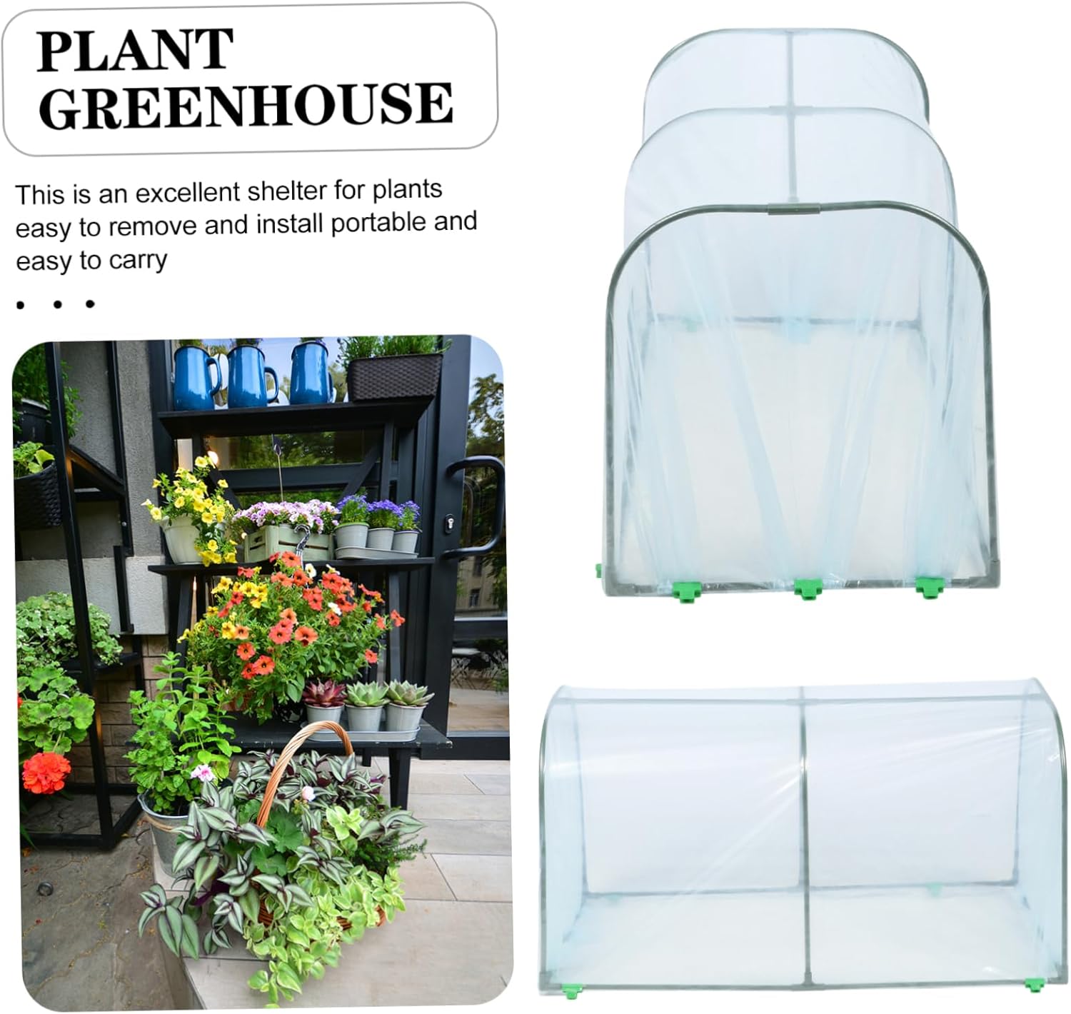 NOLITOY Garden Greenhouse Cold Net Outdoor Garden Cold Frame Heat Preservation Plant Greenhouse