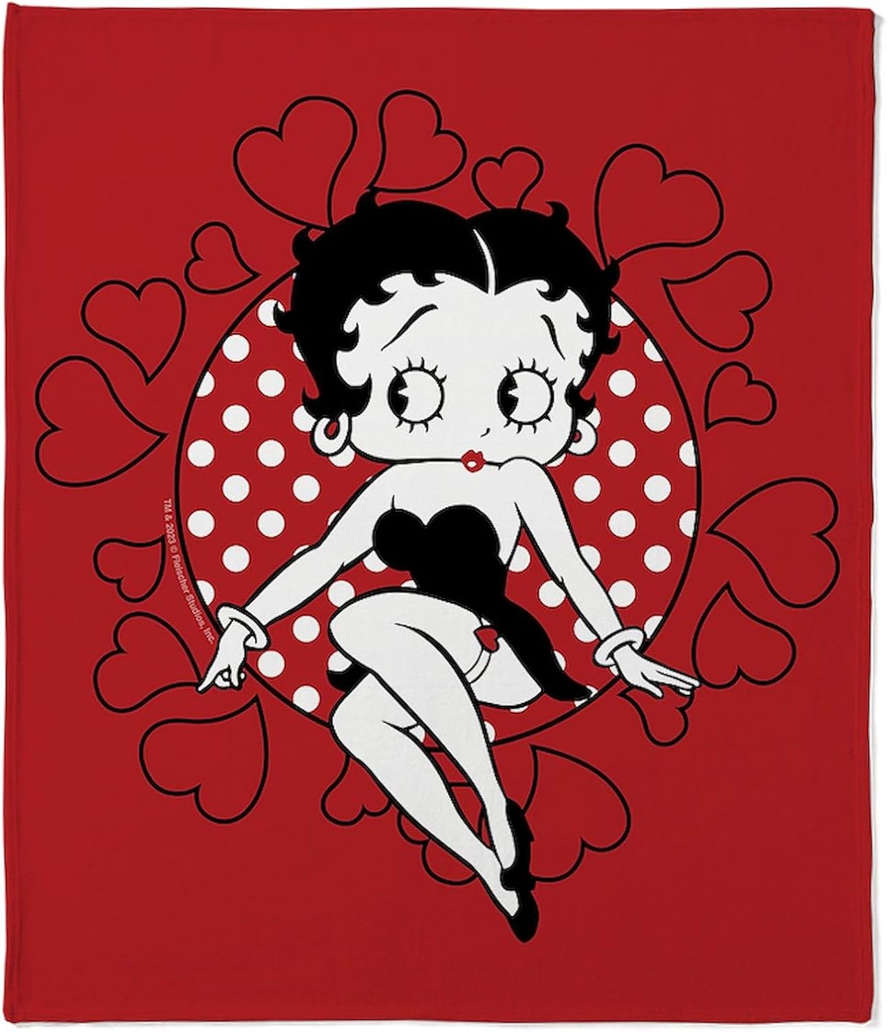 CafePress Betty Boop Circle of He Super Soft Fleece Plush Throw Blanket, 60"x50"