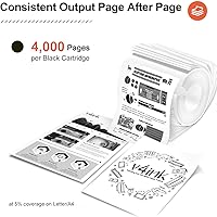 Vista 15 de v4ink 201X Remanufactured Toner Cartridge Replacement for HP 201X CF400X 201A CF400A High Yield Black Toner for use in HP Color Pro M252dw M252n MFP