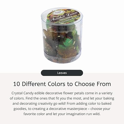 Miniatura 2 de Crystal Candy Hojas comestibles, 1 tarro de 0.21 oz