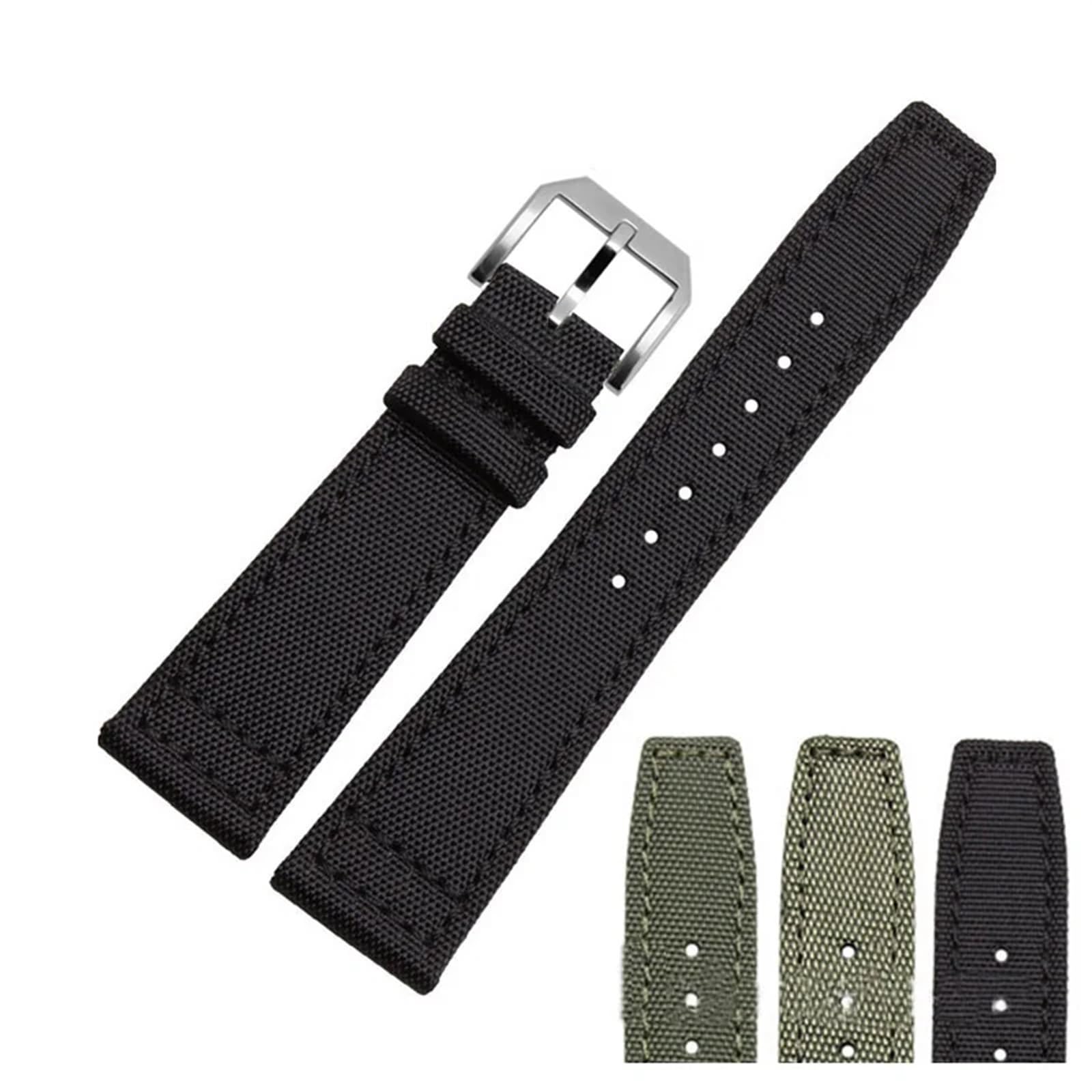 Bracelets de Montre en Nylon Haute densité 20mm, pour Pilote Portugais Portofino, Bandes en Toile, Bracelets de Montre