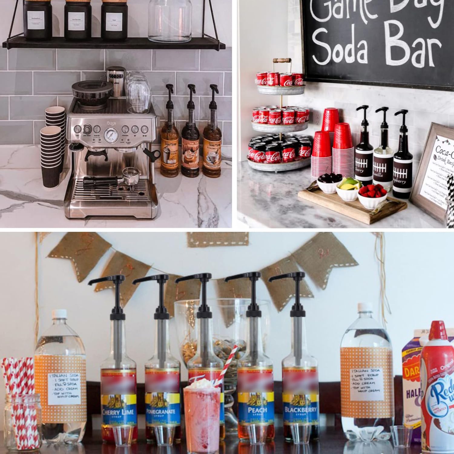 3 Pompette Dosatrici Per Sciroppo - Dispenser Per Bar, Caffè O Casa, Erogazione 8-10 Ml - Foto 5