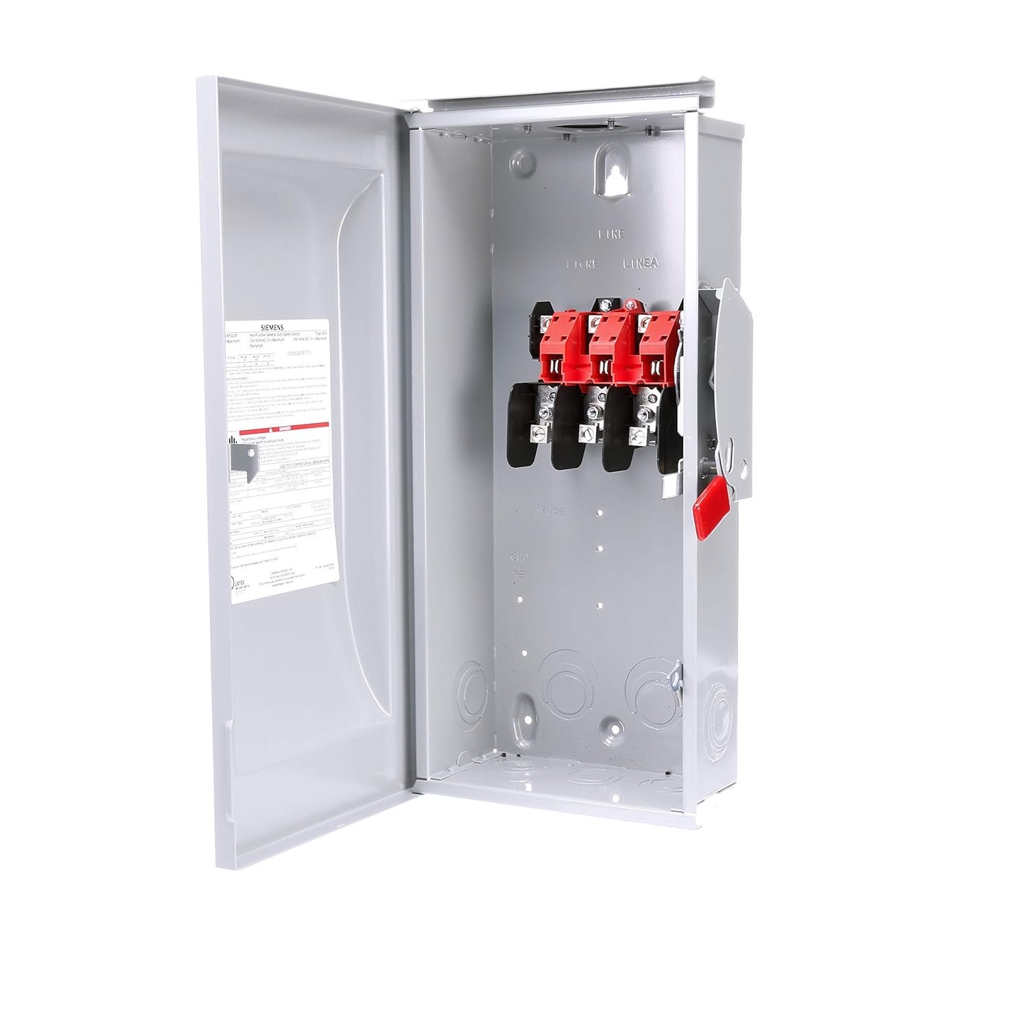 SIEMENS GNF323R 100 Amp, 3 Pole, 240-Volt, 3 Wire, NON-Fused, General Duty, Outdoor Rated