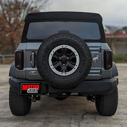 Miniatura 4 de SlickMod Tinte de humo de vinilo precortado para Ford Bronco 2021-2023 (20% humo oscuro, 1. luz trasera)