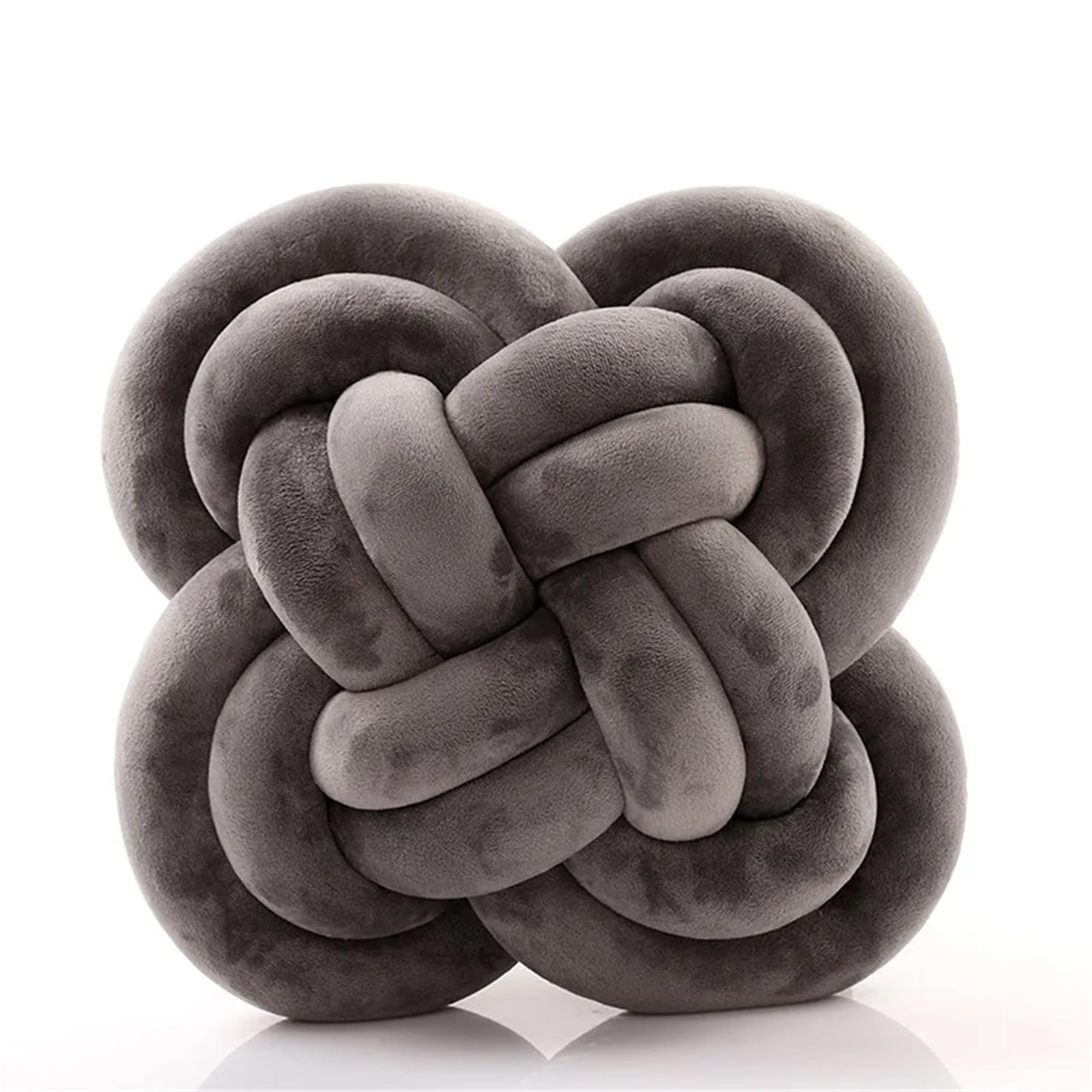 GIYXHU Solid Color Knot Braided Pillow Ball Sofa Decor Bed Bay Window Accent Cushion for Couch(Color 4)