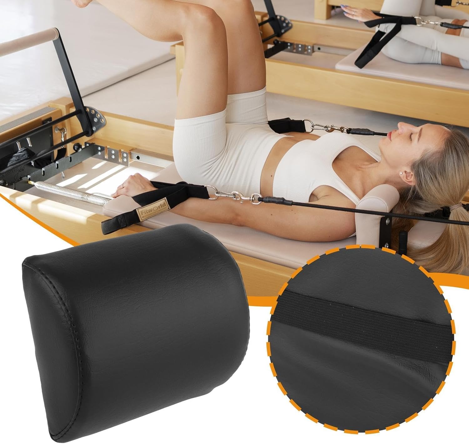 Yiju Pilates Pillow Head and Neck Support Pillow Comfortable Versatile Reformer Partner Assist Headrest for Workout