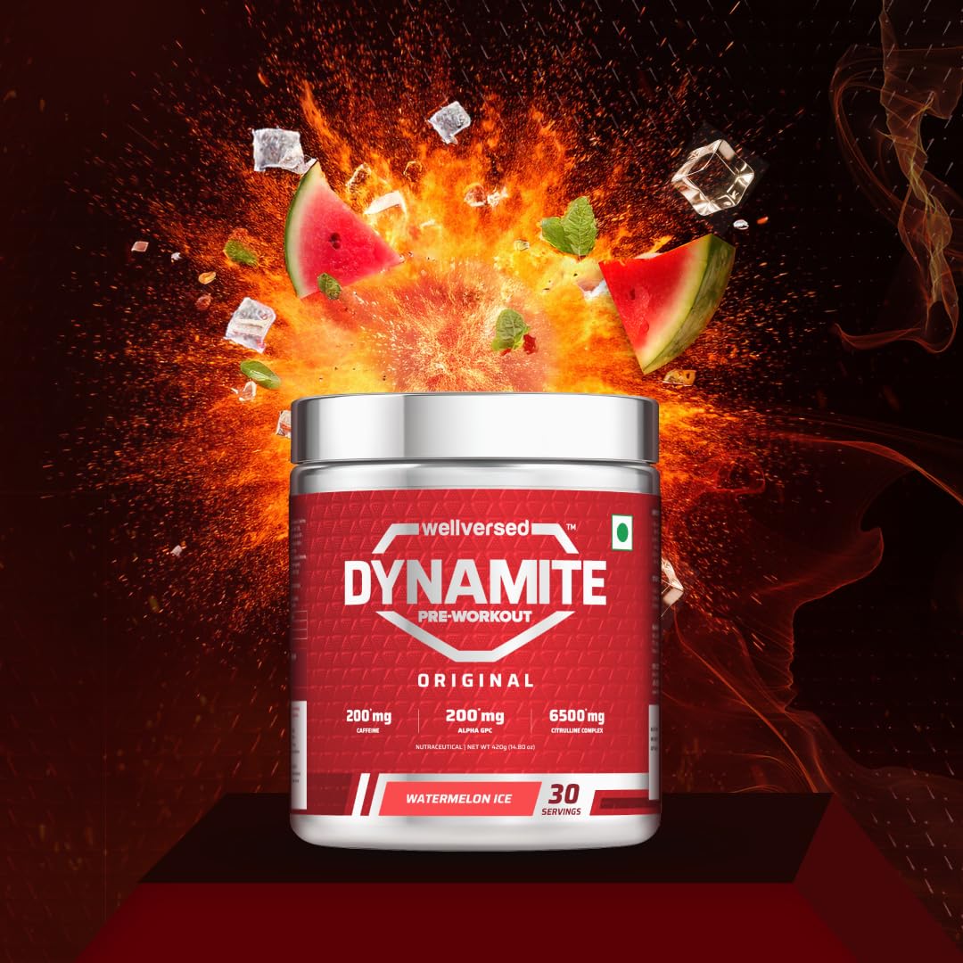 Dynamite Original Pre Workout For Men, Watermelon Ice, 30 Servings 2